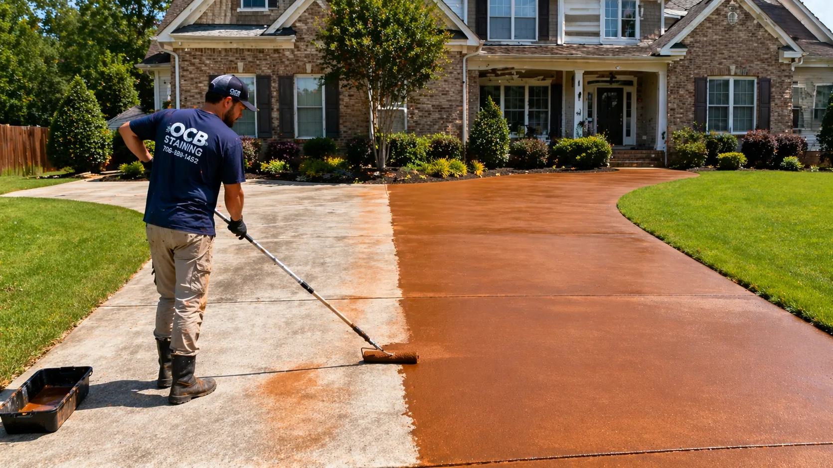 Driveway Staining