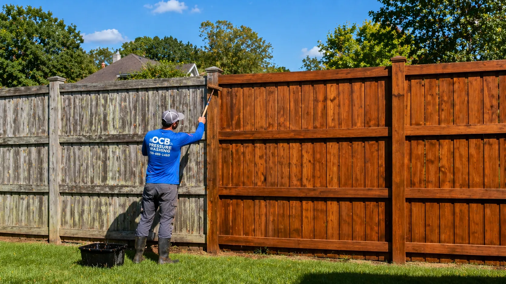 Fence Staining