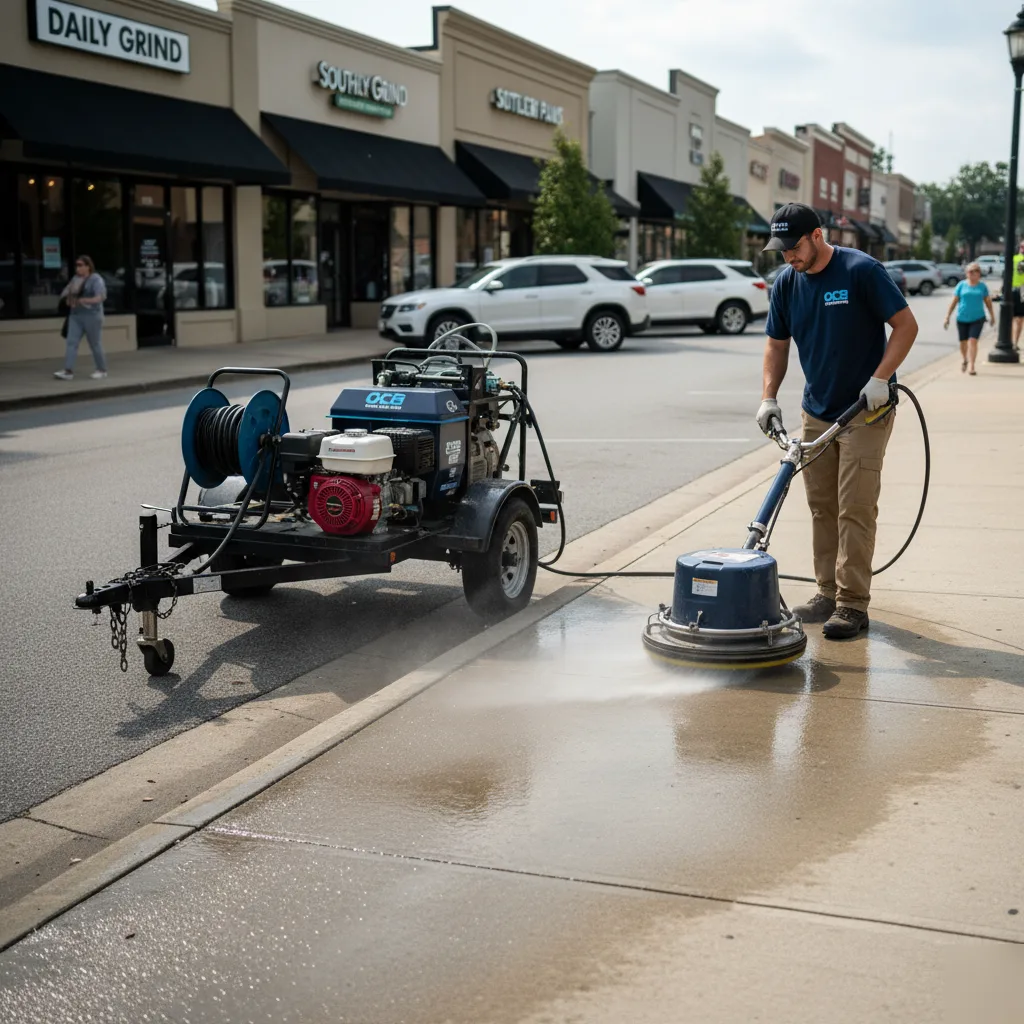 Pressure washing jobs near Downtown Canton and the Etowah River