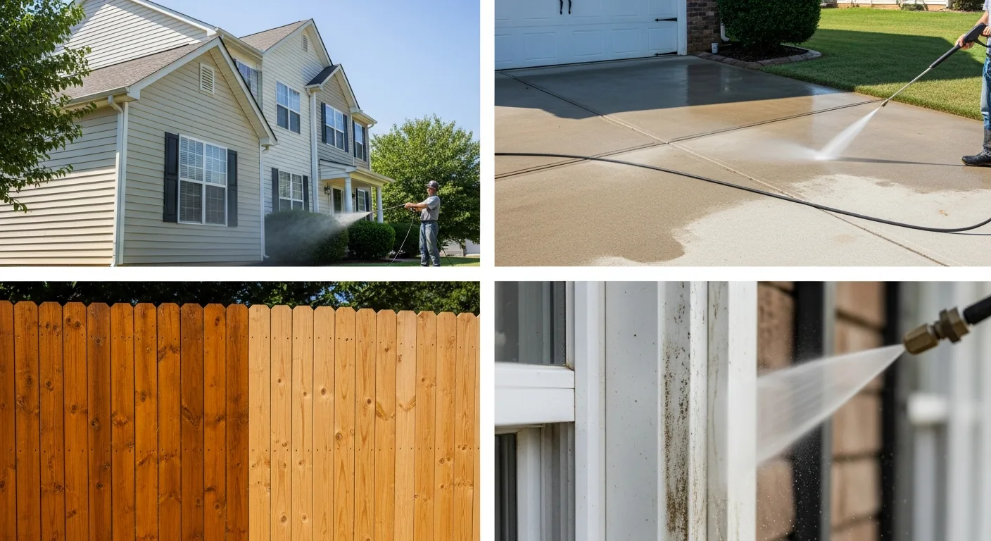 Multi-surface exterior property maintenance in Cumming GA
